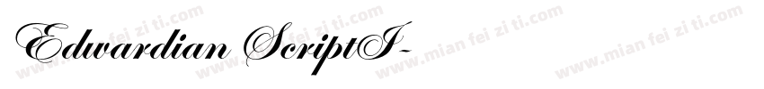 Edwardian ScriptI字体转换
